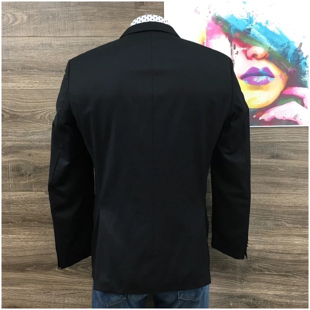 HUGO BOSS Mens Blazer Sport Coat Casual Jacket Size 42R Slim Wool Suit HUGE6